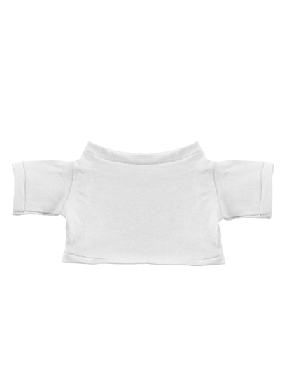 T-Shirt für Plüschfiguren in White, Größe 9 x 21 cm