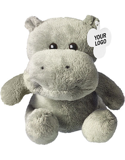 Plüsch-Nilpferd Hippo in Grey, Größe 19 x 19 x 12 cm