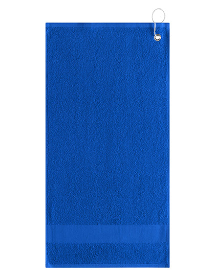 Golfhandtuch mit Aufhänger in Royal Blue, Größe 55 x 30 cm