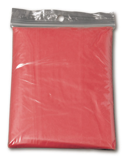 Regenponcho Oxford in Red, Größe One Size