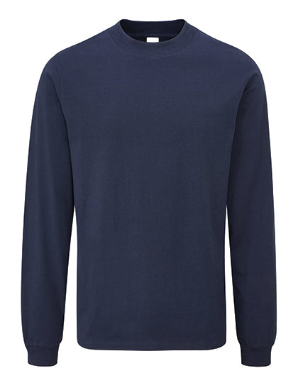 Essential Heavy Long Sleeve T in Navy, Größe XXL