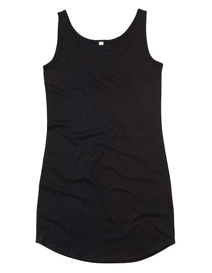 Curved Vest Dress in Black, Größe XL