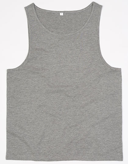 Drop Armhole Vest in Heather Grey Melange, Größe XL
