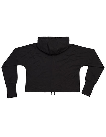 Cropped Hoodie in Black, Größe XS