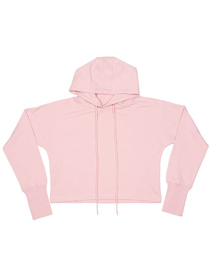 Cropped Hoodie in Soft Pink, Größe XL
