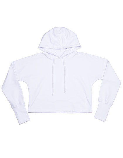 Cropped Hoodie in White, Größe XS
