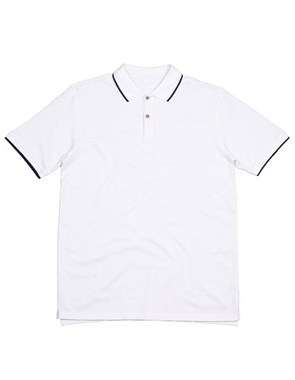 The Tipped Polo in White, Größe XXL