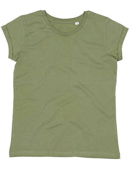 Women´s Roll Sleeve T in Soft Olive, Größe XS