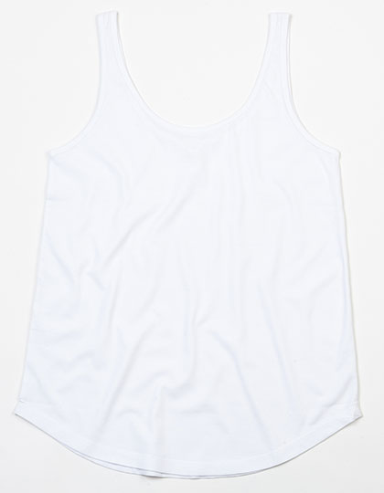 Women´s Loose Fit Vest in White, Größe XS