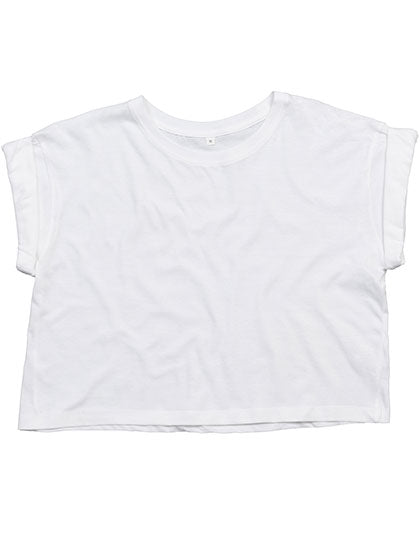 Women´s Crop Top T in White, Größe XS