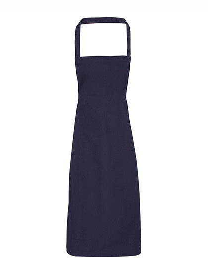 Organic Cotton Bib Apron (No Pocket) in Navy (ca. Pantone 2766C), Größe 60 x 87 cm