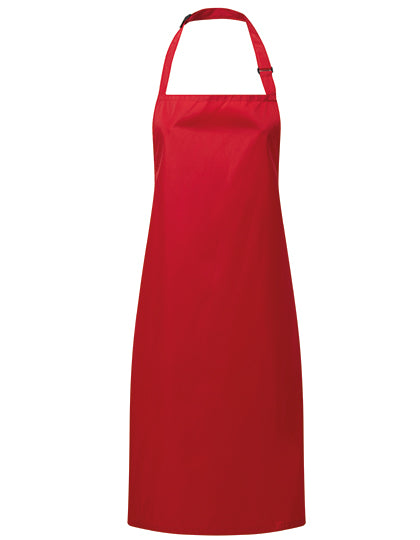 Waterproof Bib Apron in Red (ca. Pantone 201C), Größe 72 x 86 cm