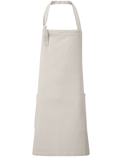 'Regenerate' Sustainable Bib Apron in Natural Denim (ca. Pantone 4755C), Größe 86 x 72 cm