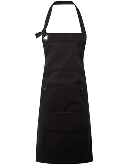 Calibre Heavy Cotton Canvas Pocket Apron in Black (ca. Pantone Black C), Größe 72 x 86 cm