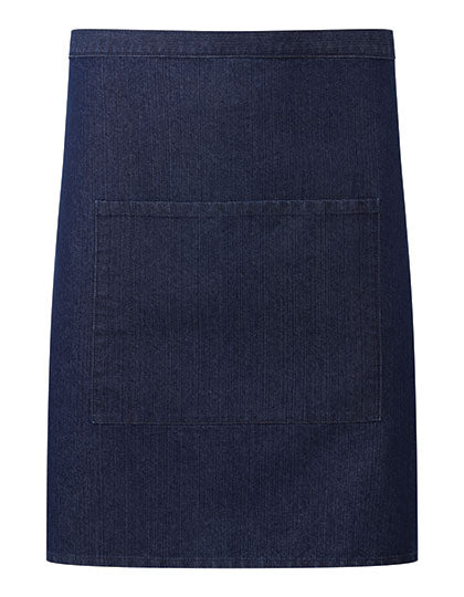 Colours Mid Length Apron with Pocket in Indigo (ca. Pantone 2380C), Größe 70 x 50 cm