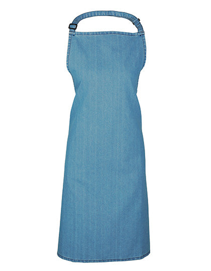 Colours Collection Bib Apron in Blue Denim (ca. Pantone 2166C), Größe 72 x 86 cm