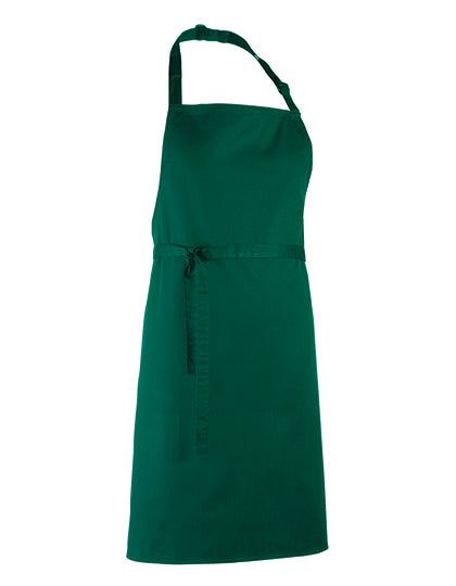 Colours Collection Bib Apron in Bottle Green (ca. Pantone 560C), Größe 72 x 86 cm