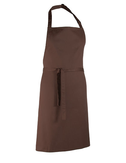 Colours Collection Bib Apron in Brown (ca. Pantone 476C), Größe 72 x 86 cm
