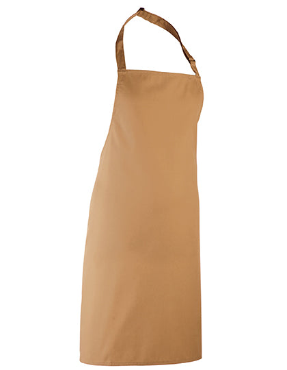 Colours Collection Bib Apron in Camel (ca. Pantone 132C), Größe 72 x 86 cm
