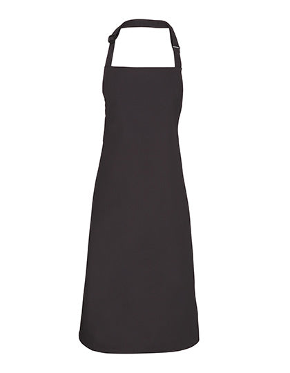Colours Collection Bib Apron in Charcoal (ca. Pantone 6 U), Größe 72 x 86 cm