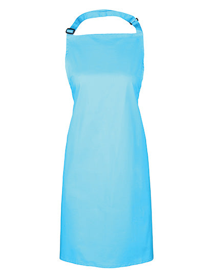Colours Collection Bib Apron in Cyan (ca. Pantone Cyan C), Größe 72 x 86 cm