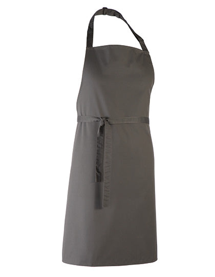 Colours Collection Bib Apron in Dark Grey (ca. Pantone 431C), Größe 72 x 86 cm