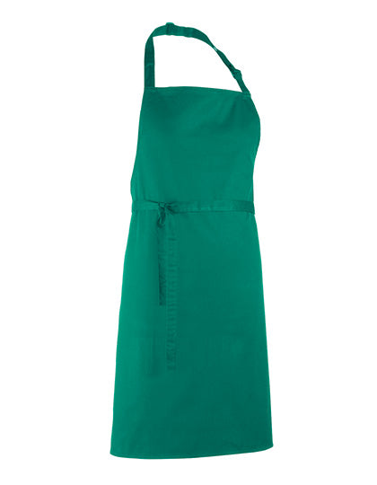 Colours Collection Bib Apron in Emerald (ca. Pantone 341C), Größe 72 x 86 cm