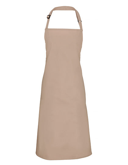 Colours Collection Bib Apron in Latte (ca. Pantone 7530C), Größe 72 x 86 cm