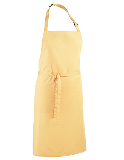 Colours Collection Bib Apron in Lemon (ca. Pantone 127C), Größe 72 x 86 cm