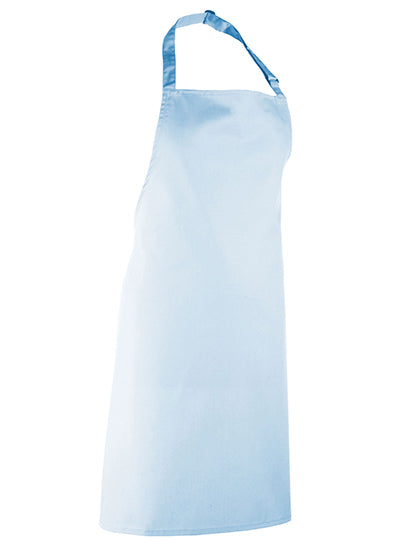 Colours Collection Bib Apron in Light Blue (ca. Pantone 2708C), Größe 72 x 86 cm