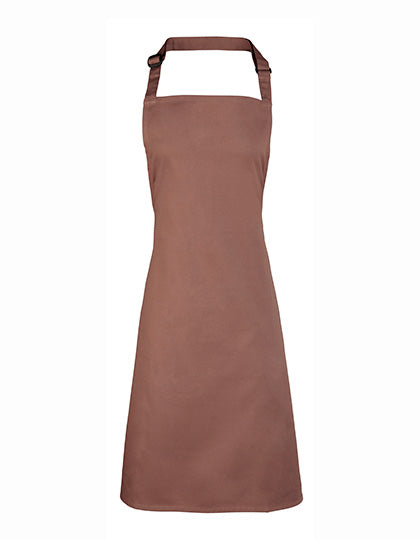 Colours Collection Bib Apron in Mocha (ca. Pantone 7505C), Größe 72 x 86 cm