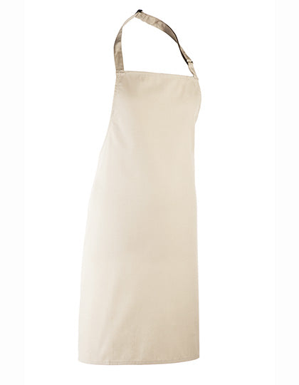 Colours Collection Bib Apron in Natural (ca. Pantone 1205C), Größe 72 x 86 cm