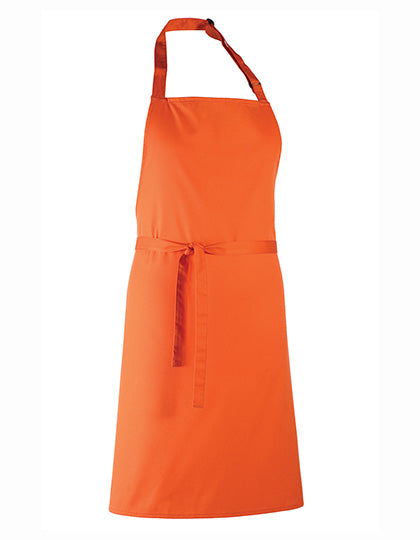Colours Collection Bib Apron in Orange (ca. Pantone 1655C), Größe 72 x 86 cm