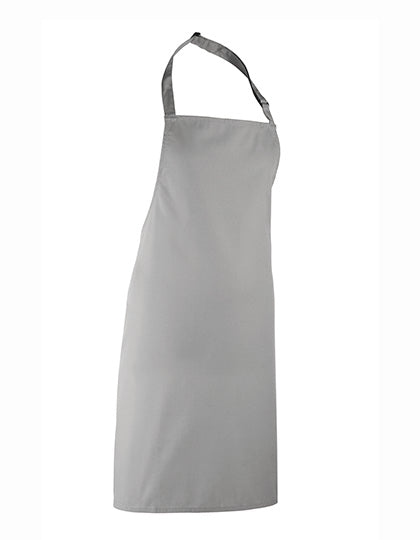 Colours Collection Bib Apron in Pale Grey (Silver) (ca. Pantone 428C), Größe 72 x 86 cm