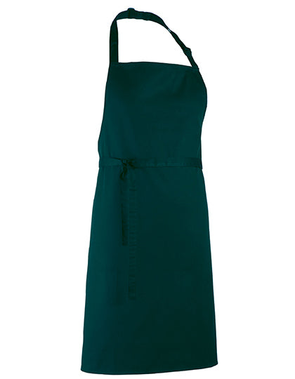 Colours Collection Bib Apron in Peacock (ca. Pantone 7477C), Größe 72 x 86 cm