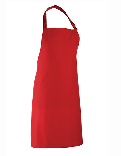 Colours Collection Bib Apron in Red (ca. Pantone 200C), Größe 72 x 86 cm