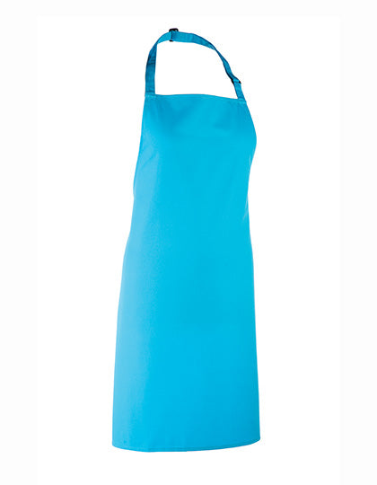 Colours Collection Bib Apron in Turquoise (ca. Pantone 312C), Größe 72 x 86 cm