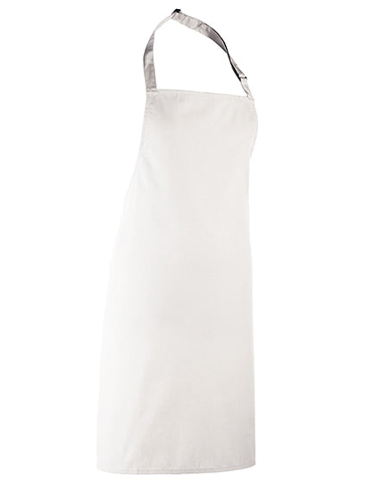 Colours Collection Bib Apron in White, Größe 91 x 102 cm