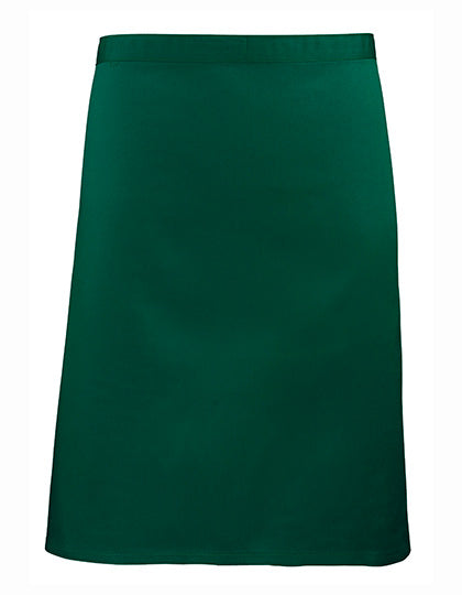 Colours Collection Mid Length Apron in Bottle Green (ca. Pantone 560C), Größe 70 x 50 cm
