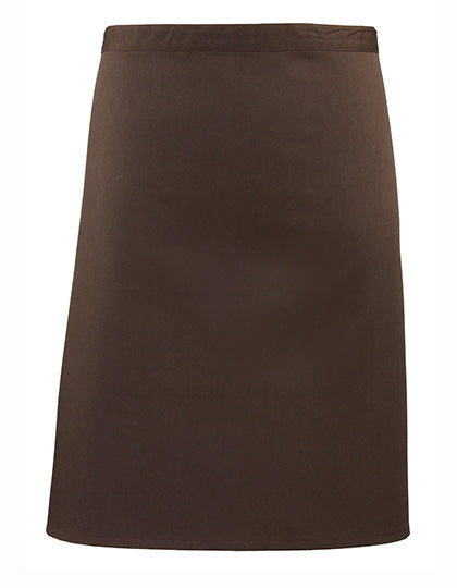 Colours Collection Mid Length Apron in Brown (ca. Pantone 476C), Größe 70 x 50 cm
