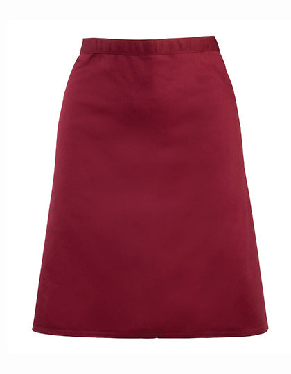 Colours Collection Mid Length Apron in Burgundy (ca. Pantone 216C), Größe 70 x 50 cm