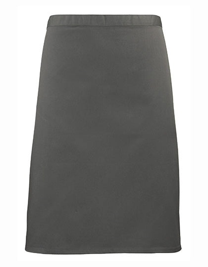 Colours Collection Mid Length Apron in Dark Grey (ca. Pantone 431C), Größe 70 x 50 cm