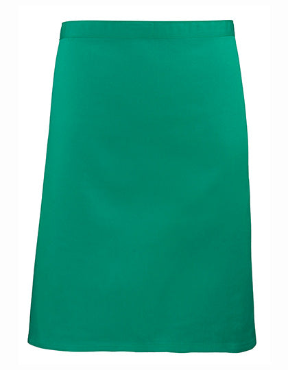 Colours Collection Mid Length Apron in Emerald (ca. Pantone 341C), Größe 70 x 50 cm