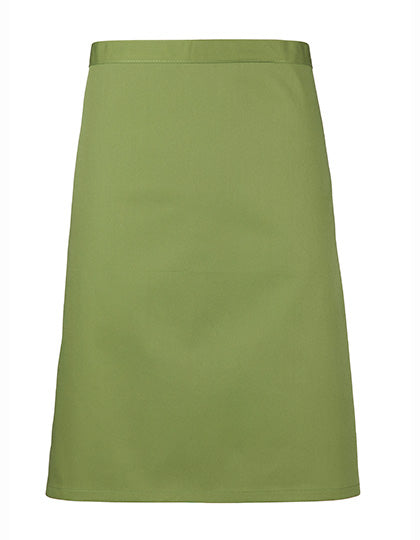 Colours Collection Mid Length Apron in Oasis Green (ca. Pantone 371C), Größe 70 x 50 cm