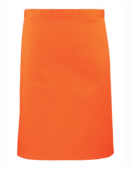 Colours Collection Mid Length Apron in Orange (ca. Pantone 1655C), Größe 70 x 50 cm