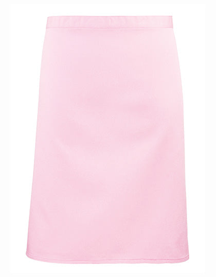 Colours Collection Mid Length Apron in Pink (ca. Pantone 1895C), Größe 70 x 50 cm