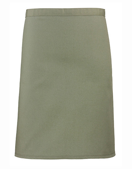 Colours Collection Mid Length Apron in Sage (ca. Pantone 5497C), Größe 70 x 50 cm