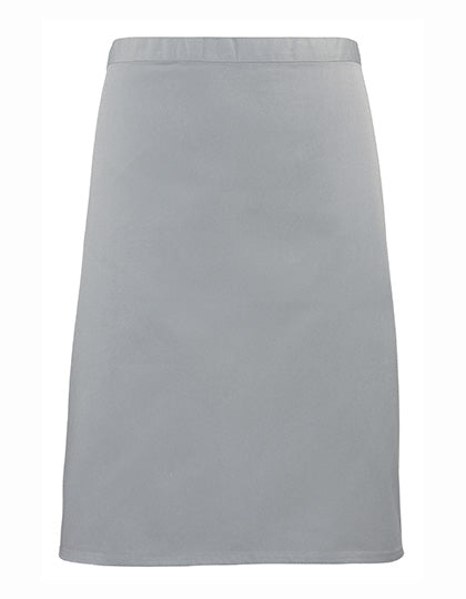 Colours Collection Mid Length Apron in Silver (ca. Pantone 428C), Größe 70 x 50 cm