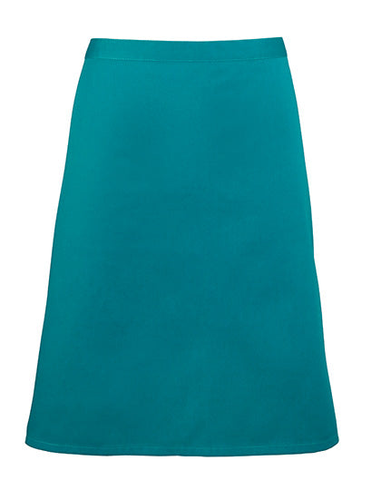 Colours Collection Mid Length Apron in Teal (ca. Pantone 3155C), Größe 70 x 50 cm