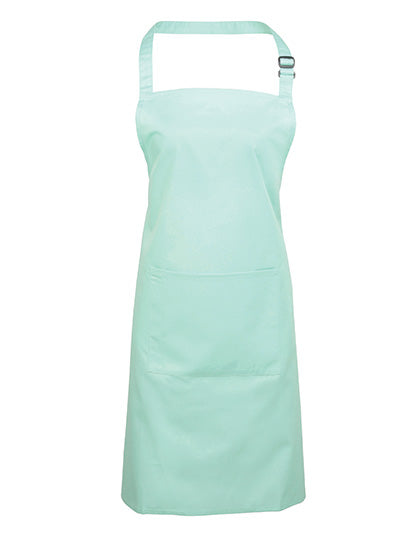 Colours Collection Bib Apron With Pocket in Aqua (ca. Pantone 344C), Größe 72 x 86 cm